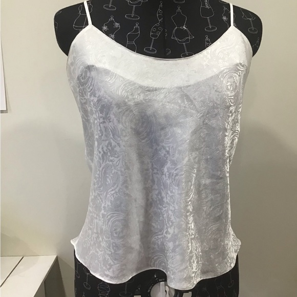 Adjustable white slip top embossed M/M - Picture 1 of 6